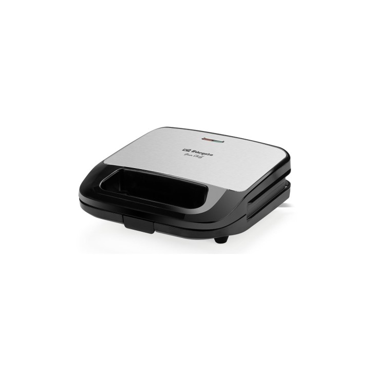 Orbegozo SW 7260 sandwichera 750 W Negro, Plata