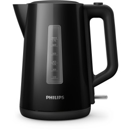 Philips 3000 series Hervidora serie 3000 HD9318/20: 1,7 litros, tamaño familiar, negra