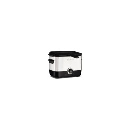 Moulinex freidora Sencillo 1 L Independiente 1000 W Negro, Acero inoxidable