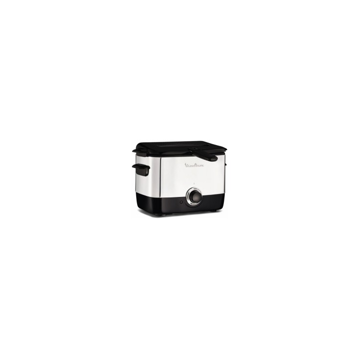 Moulinex freidora Sencillo 1 L Independiente 1000 W Negro, Acero inoxidable
