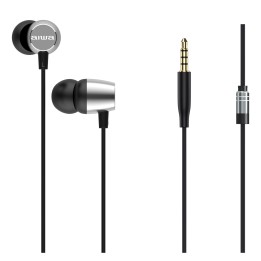 Aiwa ESTM-20SL auricular y casco Auriculares Alámbrico Dentro de oído Llamadas/Música/Deporte/Uso diario Plata