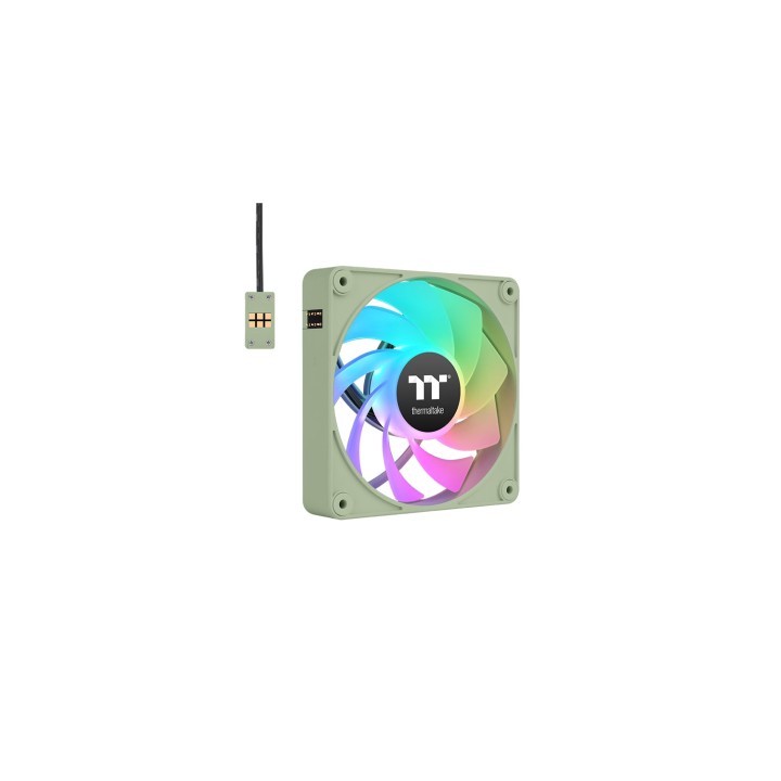 Thermaltake CL-F198-PL12MG-A sistema de refrigeración para ordenador Carcasa del ordenador Ventilador 12 cm Verde 3 pieza(s)
