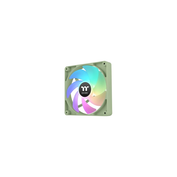 Thermaltake Matcha Green CT120 Carcasa del ordenador Ventilador 12 cm Verde, Blanco 2 pieza(s)