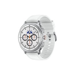 Samsung Galaxy Watch 8 Classic 3,3 cm (1.3") AMOLED 46 mm Digital 438 x 438 Pixeles Pantalla táctil 4G Plata Wifi GPS (satélite)
