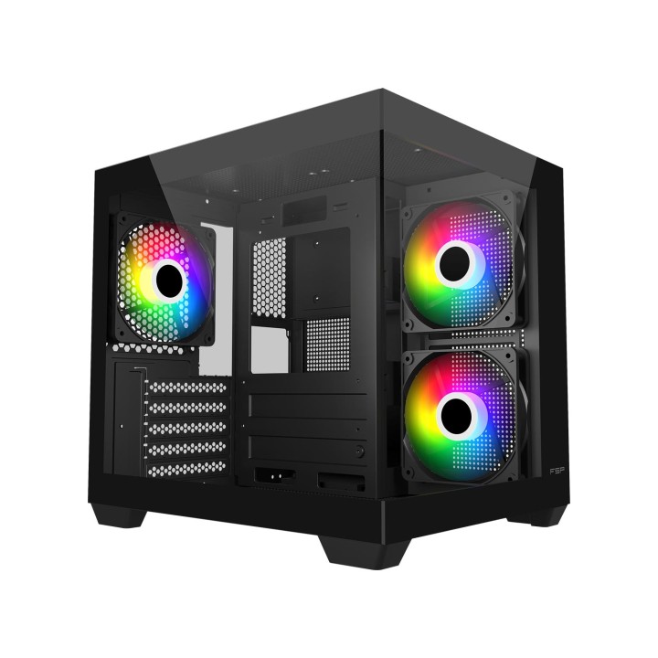 FSP S140-BA Carcasa Mini Tower mITX, mATX Negro ARGB