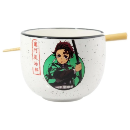 Bowl Ramen + palillos Demon Slayer Kimetsu no Yaiba 470ml