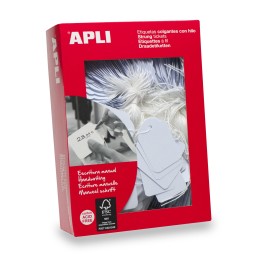APLI 00392 etiqueta sin adhesivo 500 pieza(s) Blanco Rectángulo