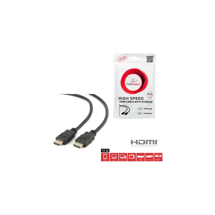 CABLEXPERT CABLE HDMI v1.4 MACHO-MACHO 10M BULK