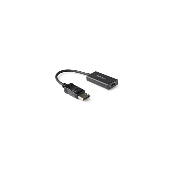 StarTech.com Adaptador DisplayPort a HDMI con HDR Macho a Hembra - 4K 60Hz - Negro