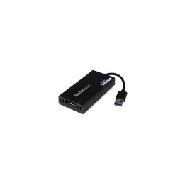 StarTech.com Adaptador Gráfico Externo Multi Monitor USB 3.0 a DisplayPort Ultra HD 4K Certificado DisplayLink - negro