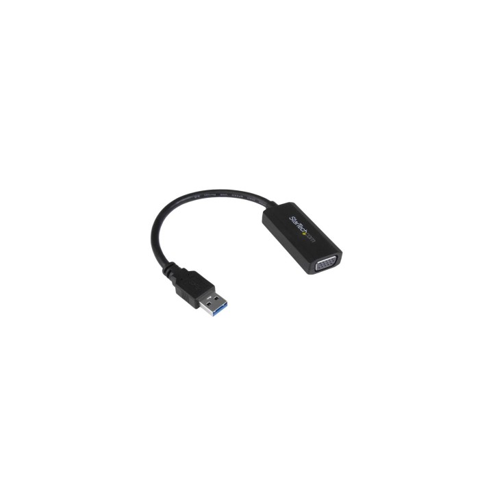 StarTech.com Adaptador Gráfico Conversor USB 3.0 a VGA con Controladores Incorporados - Cable Convertidor - 1920x1200 negro