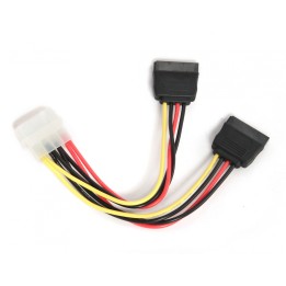 GEMBIRD  CC-SATA-PSY Cable de alimentación duplicador molex a 2x sata 0.15m