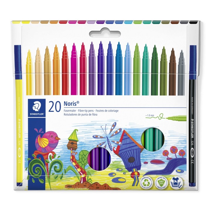 Staedtler 326 C20 marcador permanente Punta redonda Colores surtidos 20 pieza(s)