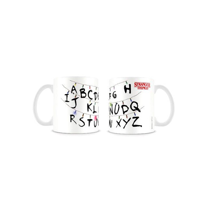 Taza Abecedario Stranger Things