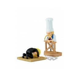 Figura world collectable Sanji & Zeff 2 WCF Log Series One Piece 8cm