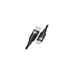 Veger USB 2.0 Conexión USB-C a USB-C Nylon trenzado 1.5m