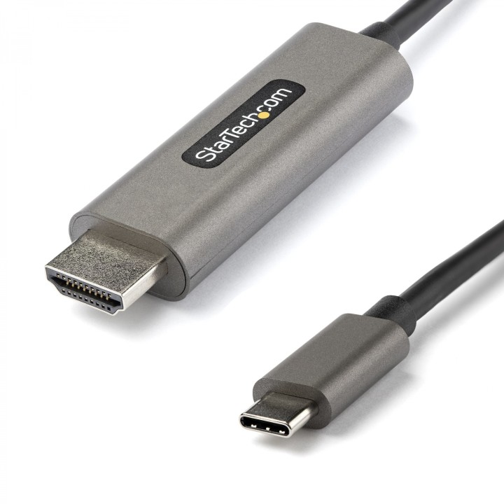 StarTech.com Cable 2m USB C a HDMI 4K de 60Hz con HDR10 - Adaptador de VÍ­deo USB Tipo C a HDMI 2.0b Ultra HD 4K - Convertidor