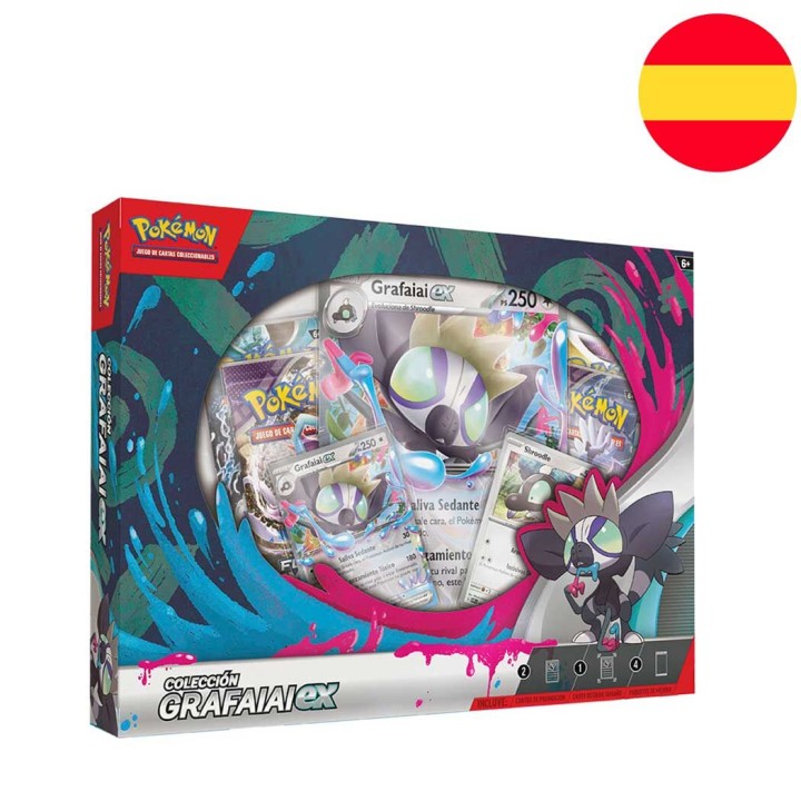 Blister cartas Grafaiai ex box Pokemon español