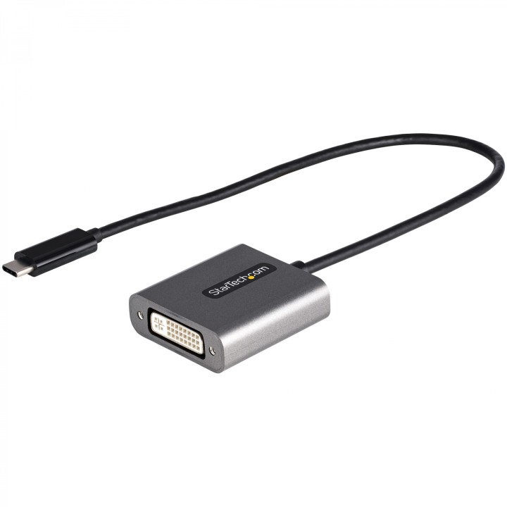 StarTech.com Adaptador USB C a DVI - Conversor Tipo Llavero USB Tipo C a DVI-D 1920x1200p - Convertidor USBC a Pantalla DVI -
