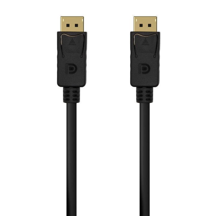 AISENS Cable DISPLAYPORT V1.2 4K@60Hz, DP/M-DP/M, Negro, 0.5M