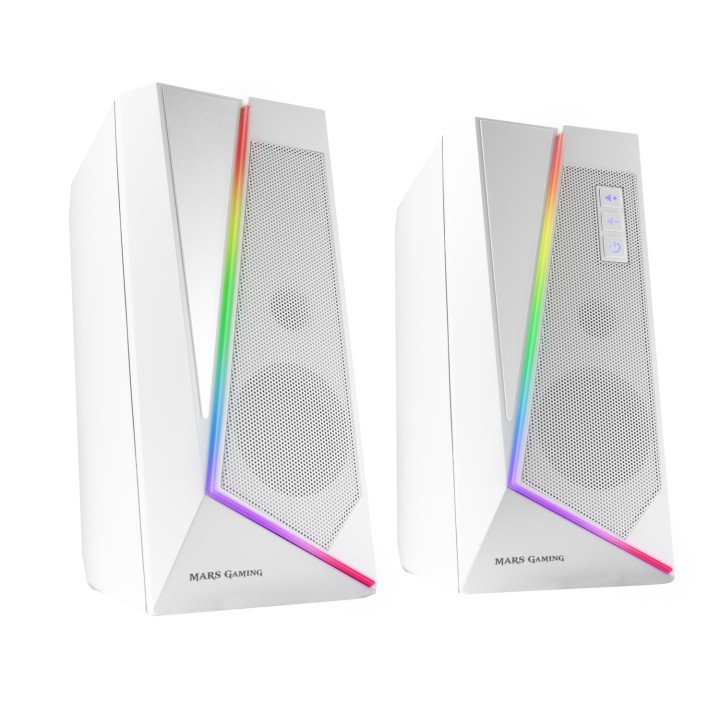 Mars Gaming MS7 altavoz Inalámbrico y alámbrico 20 W Blanco