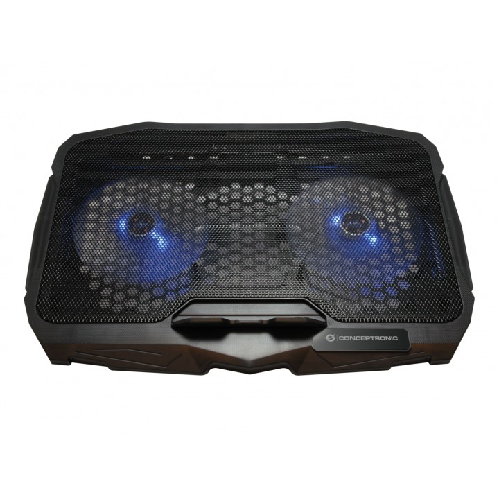 Base refrigeradora conceptronic almohadilla fria 17p iluminacion azul THANA07B