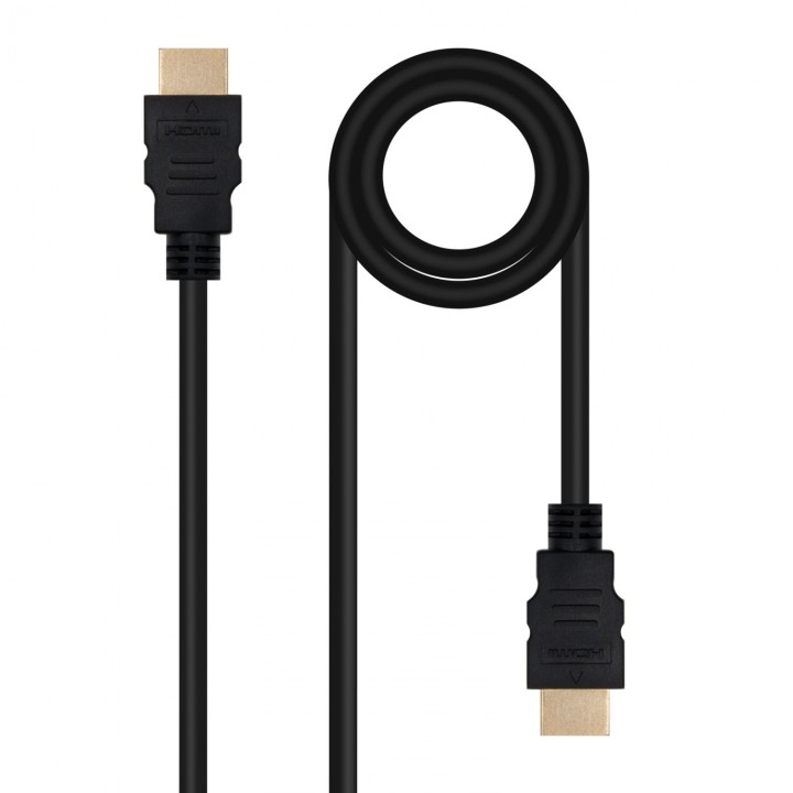 Nanocable Cable HDMI V2.0 4K@60Hz 18Gbps A/M-A/M, 0.5 m, Negro