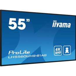 iiyama PROLITE Pizarra de caballete digital 139,7 cm (55") LED Wifi 500 cd / m² 4K Ultra HD Negro Procesador incorporado
