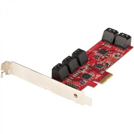 StarTech.com Tarjeta PCIe Controladora SATA de 10 Puertos - Tarjeta de Expansión PCI Express SATA - 6Gbps - Perfil