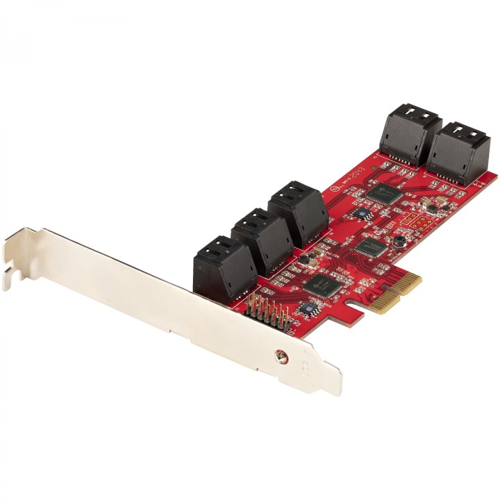 StarTech.com Tarjeta PCIe Controladora SATA de 10 Puertos - Tarjeta de Expansión PCI Express SATA - 6Gbps - Perfil