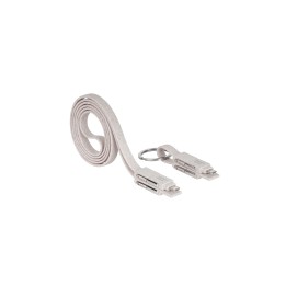 Mars Gaming MCA-ECO cable USB USB 2.0 1 m USB A/USB C USB C/Micro USB-A/Lightning Gris, Blanco
