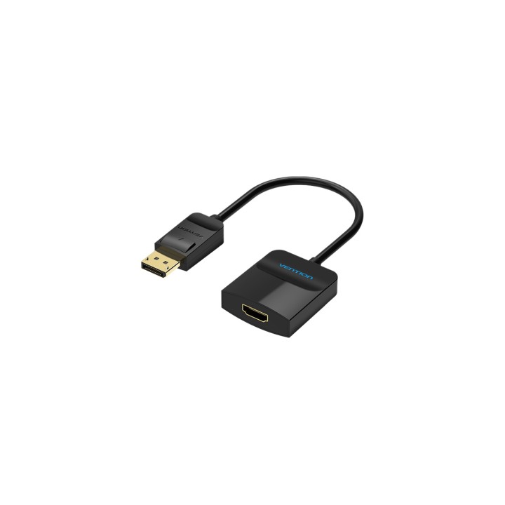 Vention Cable Conversor HBGBB/ Displayport Macho - HDMI Hembra/ 15cm/ Negro