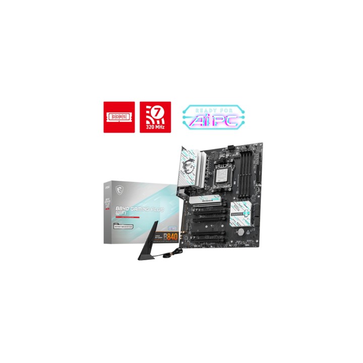 MSI B840 GAMING PLUS WIFI placa base Zócalo AM5 ATX