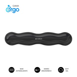 SUBBLIM Ergo Crystal Flex descansa muñecas Gel Negro