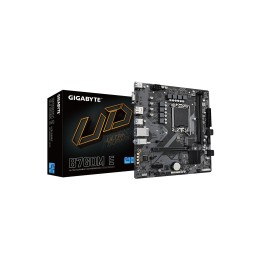 GIGABYTE B760M E Placa base - Compatible con procesadores Intel Core 14ª generación, VRM de 6+1+1 fases, hasta 7200 MHz DDR5