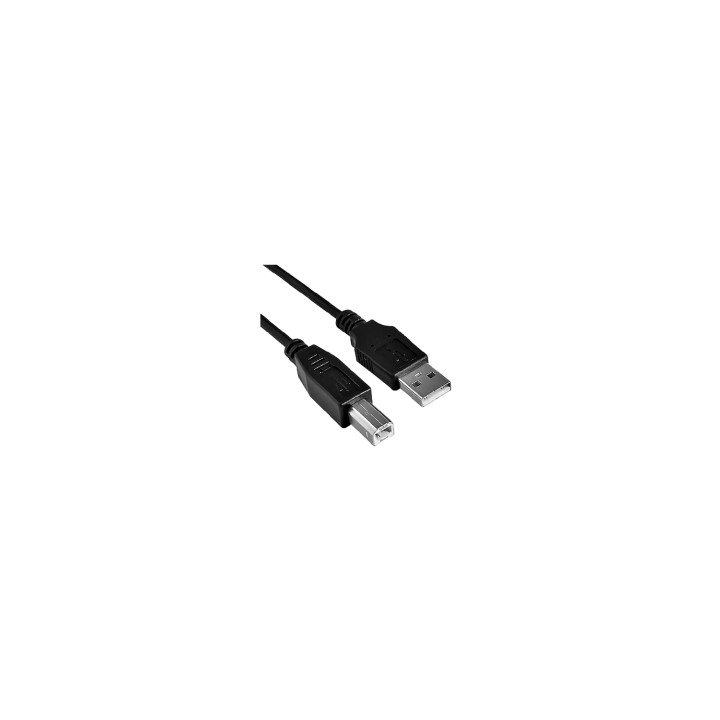 CABLE USB A M A USB B M 3M NANOCABLE 10.01.0104-BK