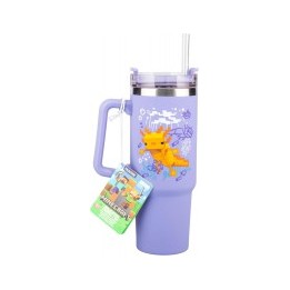 Taza térmica y pajita Minecraft de 900 ml