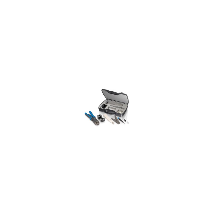 KIT HERRAMIENTAS PROFESIONAL PARA REDES CAT-6 EQUIP 129504