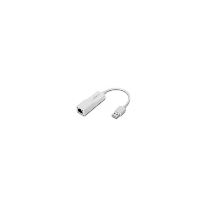 ADAPTADOR USB 2.0 A ETHERNET RJ45 0.15MT EDIMAX BLANCO EU-4208