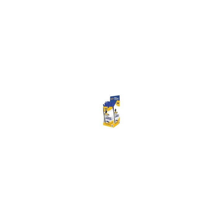 CAJA BOLIGRAFOS BIC LARGE 50 AZUL /PUNTA 1.6MM 880656