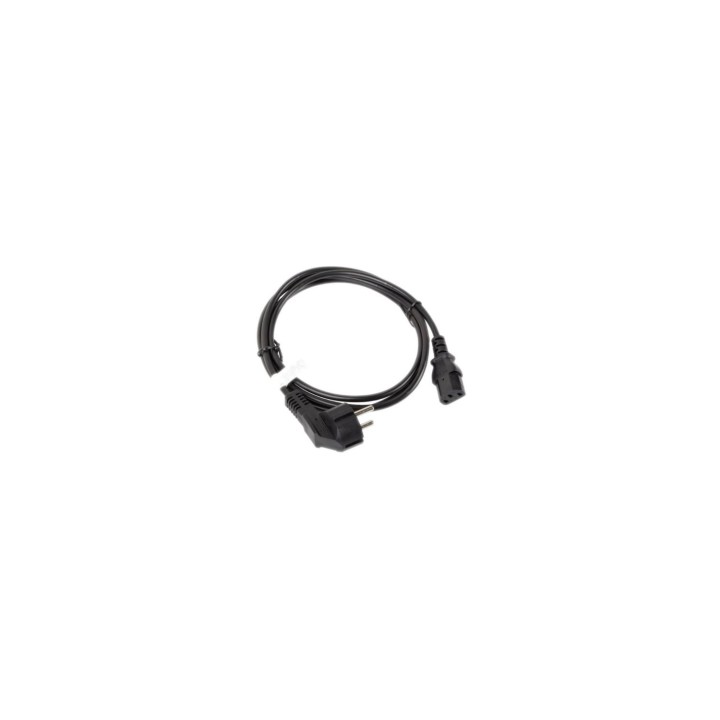 Lanberg  CA-C13C-10CC-0018-BK Cable de alimentación Negro 1,8 m C13 acoplador CEE7/7
