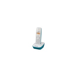 TELEFONO INALAMBRICO DECT PANASONIC IDENTIFICACION LLAMADAS AGENDA 50 ENTRADAS PANTALLA LCD BLANCO AZUL KX-TG1611GC