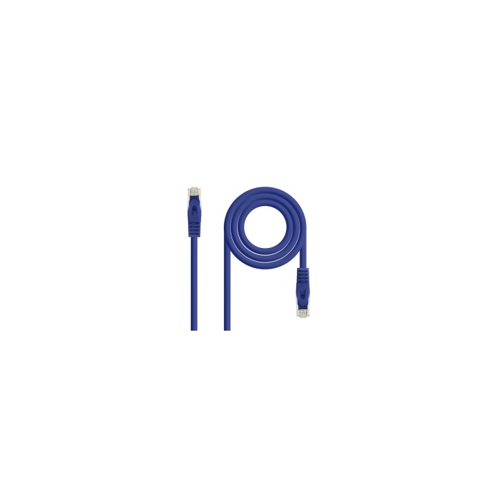 LATIGUILLO RJ45 UTP LSZH CAT.6A AWG24 NANOCABLE AZUL 10.20.1802-BL