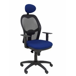 SILLA JORQUERA MALLA NEGRO CABECERO FIJO ASIENTO BALI AZUL MARINO 15SNBALI200C