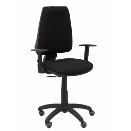 SILLA ELCHE CP BALI BRAZOS REGULABLES RUEDAS DE PARQUET NEGRO 14CPBALI840B10RP