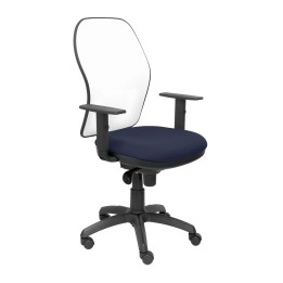 SILLA JORQUERA MALLA BLANCA ASIENTO BALI AZUL MARINO 15SBBALI200