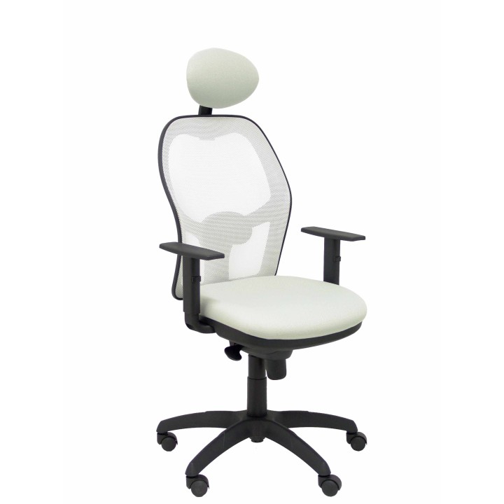 SILLA JORQUERA MALLA BLANCA CABECERO FIJO ASIENTO BALI GRIS 15SBBALI40C