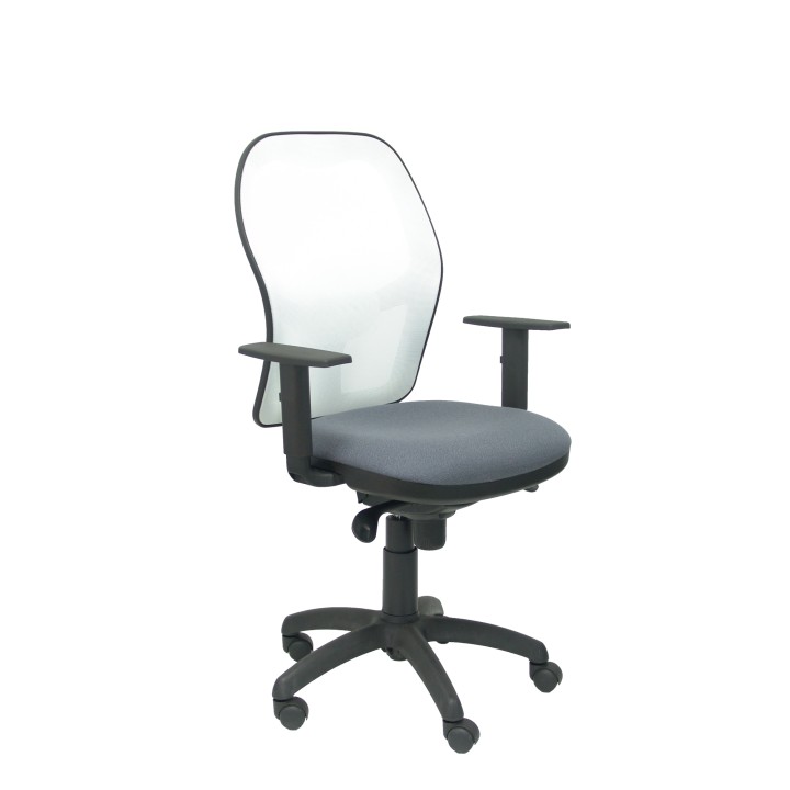 SILLA JORQUERA MALLA BLANCA ASIENTO BALI GRIS 15SBBALI600