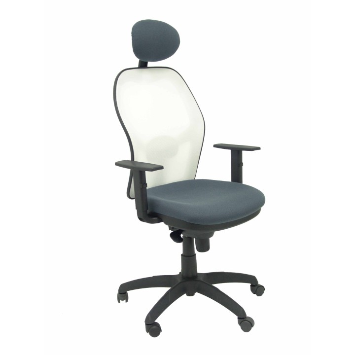 SILLA JORQUERA MALLA BLANCA ASIENTO BALI CABECERO FIJO GRIS 15SBBALI600C