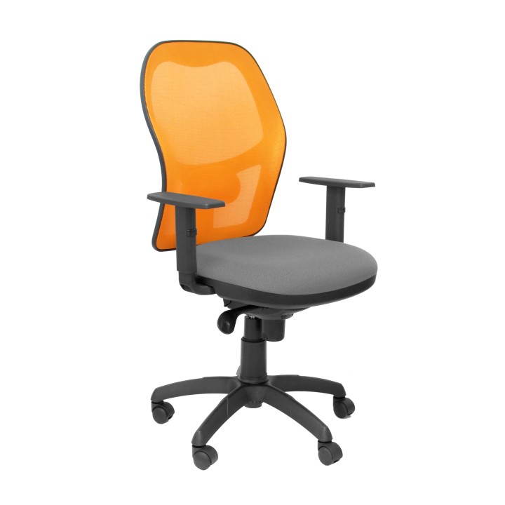 SILLA JORQUERA MALLA NARANJA ASIENTO BALI GRIS CLARO 15SNABALI220